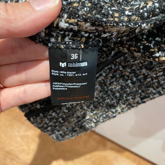 Minimum Tweed blazer size 36 - Picture 5 of 5